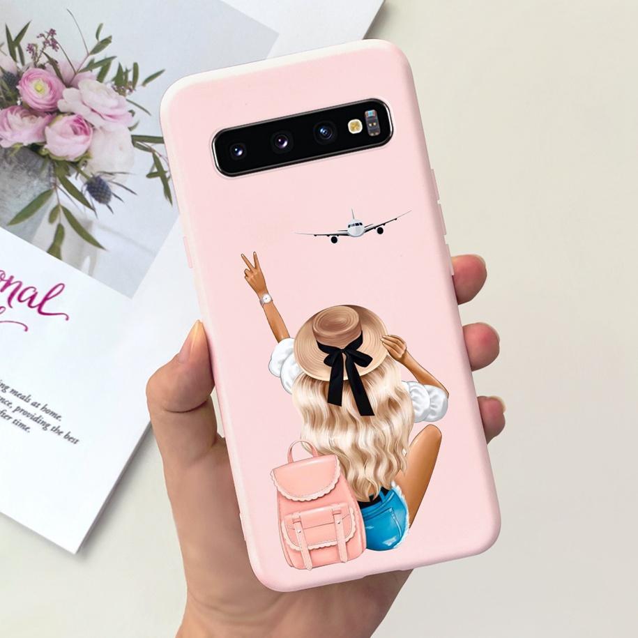 For Samsung S10 Plus SM-G975F Case Cute Dinosaur Duck Cartoon Soft Silicone Phone Cover For Samsung Galaxy S10 S10e G973F Bumper