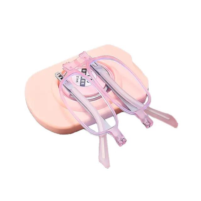 

Складные портативные очки для чтения с защитой от синего света для мужчин и женщин с держателем для мобильного телефона, ящик для хранения диоптрий от +1,0 до +4,0 4.0