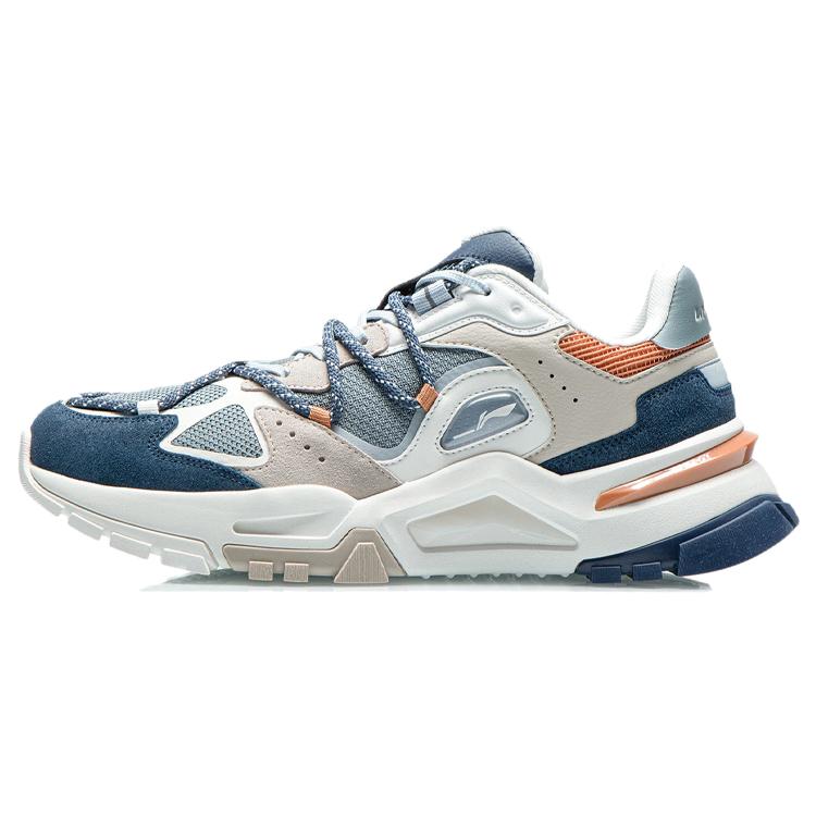 

LiNing Reverse Fantasy Cushioned Slip Resistant Low Top Sports Casual Shoes Men s Gray Blue 39.5