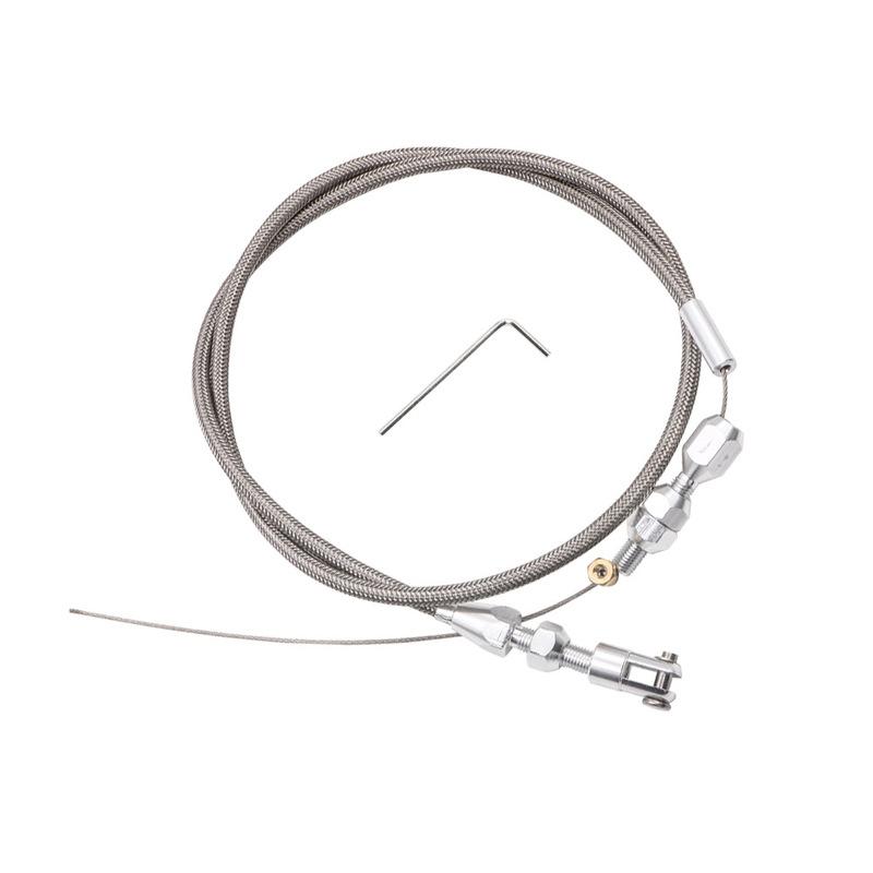 Braided Throttle Cable 36 inch Stainless Steel Braided Throttle Cable For 97-07 Chevrolet/Chevy LS1 engine 4.8L 5.3L 5.7L 6.0L