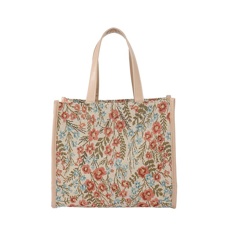 

Новая женская модная универсальная сумка-тоут большой вместимости с принтом, рабочая холщовая сумка для ланч-бокса one size fits all хаки