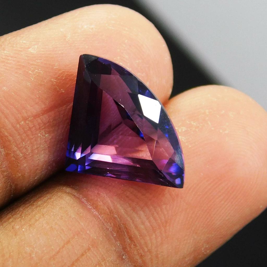 Natural Purple Tanzanite Loose Gemstone Extremely 6.20 Ct Fancy for Jewelry Making and Crafts