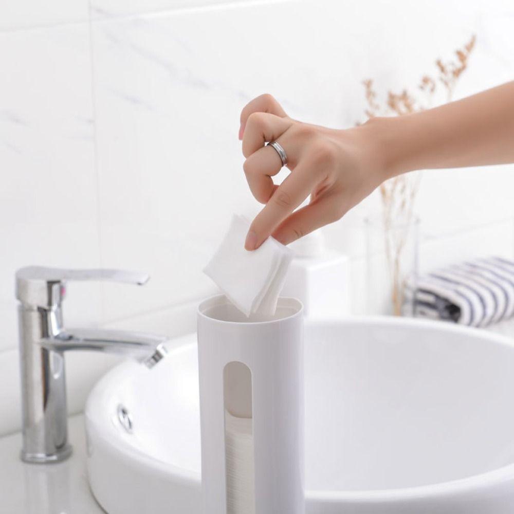 Wall Mount Cotton Pad Dispenser Plastic Cotton Pad Holder Cotton Pad Container  Garbage Bag