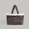 2024 New Women's Bag Fluffy Tote Bag Large Capacity Mommy Bag Fashion Handbag Commuter Shoulder Bag Trendy