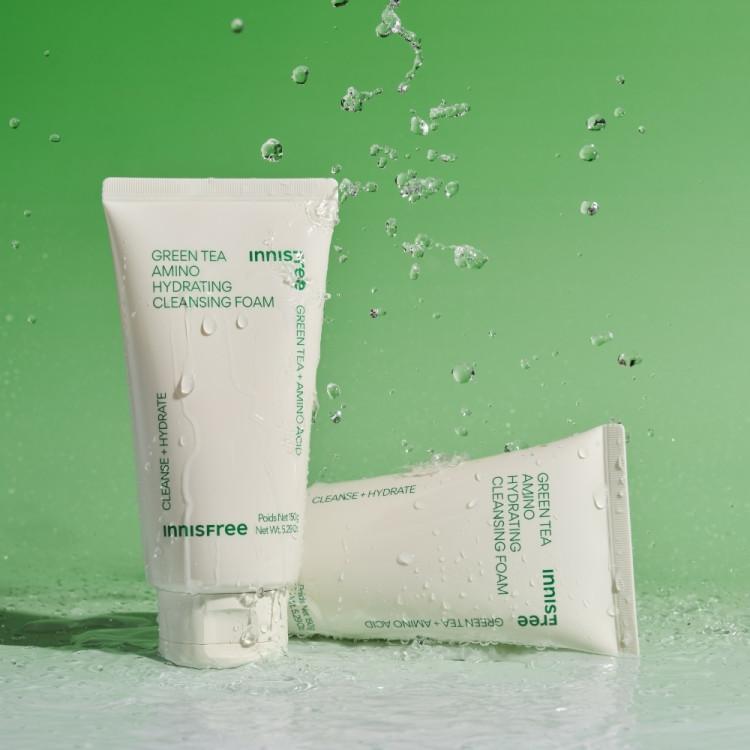 [Double Planning] Innisfree Green Tea Amino Moisture Cleansing Foam 150ml, 2 pieces, Korean cosmetics