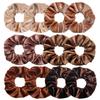 12pcs Vintage Women Pink Velvet Scrunchies Baby Girls Headwear White Black Blue Green Elastic Hair Bands Kids Hair Accessories