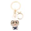 2pcs Keychain Pendants Cute Bunny Shape Rhinestone Ornaments Accessories for Keychains Bag Decoration Gift