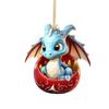 Lifelike Flying Dragon Baby Pendant Cartoon Xmas Tree Flat Pendant  New Year Gift