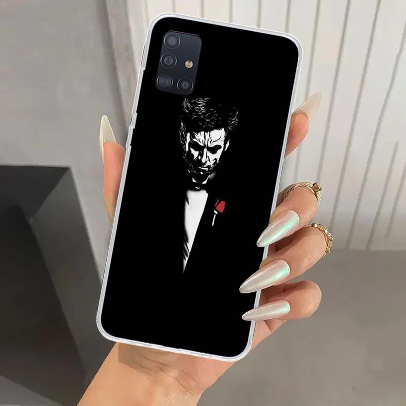 Man Suit Shirt Tie Phone Case for Samsung Galaxy A52 A32 A22 A12 A02S A50S A30S A10S Note 20 Ultra 10 Plus S10 A31 A20 A71 A72 G