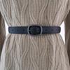 Color Genuine Solid Leather Belt Women Alloy Closure Fashion Summer Wardrobe