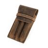 Leather Pen Storage Case Student School Accessories Pen Holders 1/2/3 Slot Optional Protective Carry Pouch