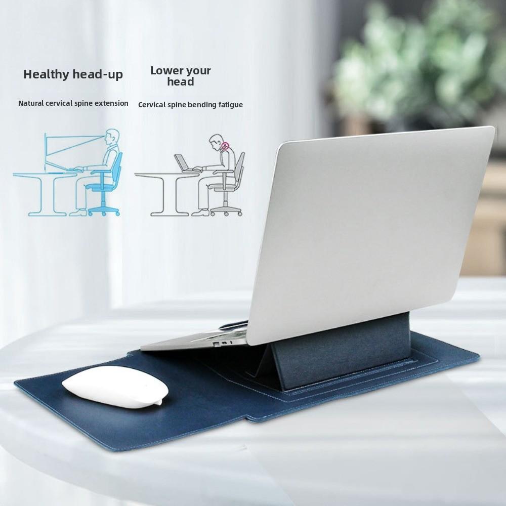 PU Leather Laptop Sleeve Case Bracket Design Laptop Bracket Inner Bag  15/16 Inch Universal