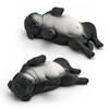 Simulated Dog Model PVC Sleeping Pooping Pug Shiba Figurine Statue Sculpture Home Office Desktop Decoration Ornament Kids Educational Animal Toy