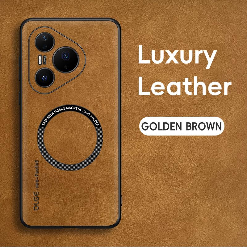 

Magnetic Retro Leather Soft Case For Huawei Pura 80 Pro Plus Ultra Pura80 Pro+ Plus Wireless Charging Phone Case Cover Huawei Pura 80