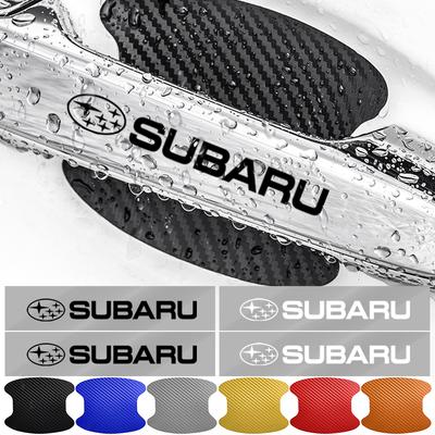 8 uds. Pegatina para Puerta de Coche Fibra de Carbono Arañazos Película Protectora para Manija de Coche Para Forester Xv Impreza Wrx Sti 2010 Outback Legacy