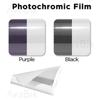 TPU PPF Smart Photochromic Headlight Protection Film Anti-scratch Self-healing White to Purple to Black Color Changing Sticker