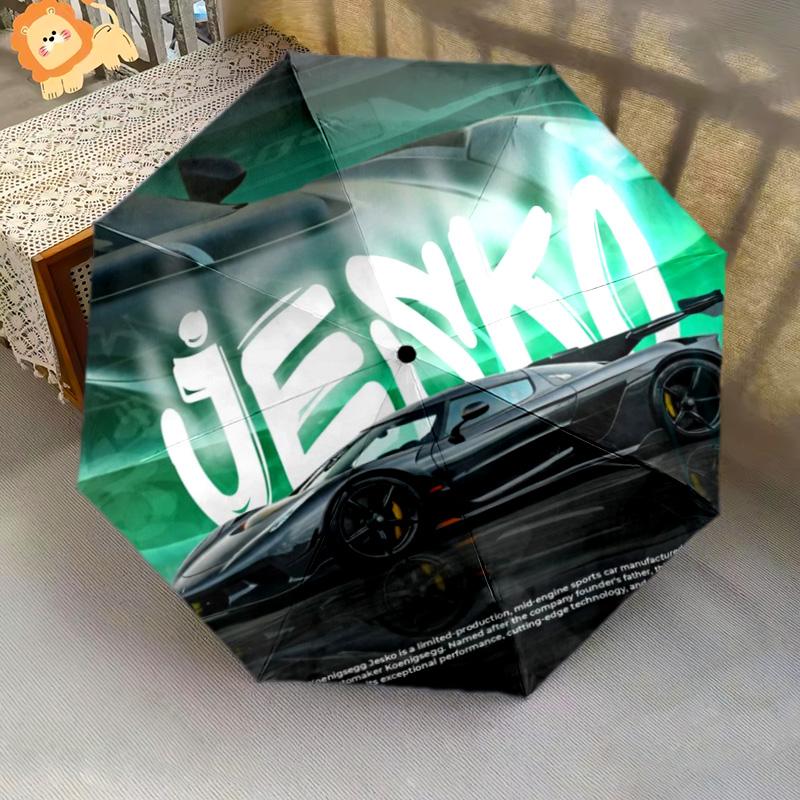 Godzilla Koenigsegg Jesko: Power Precision Folding umbrella 8 paraphenoid bones Umbrella Umbrella Sun umbrella Umbrella