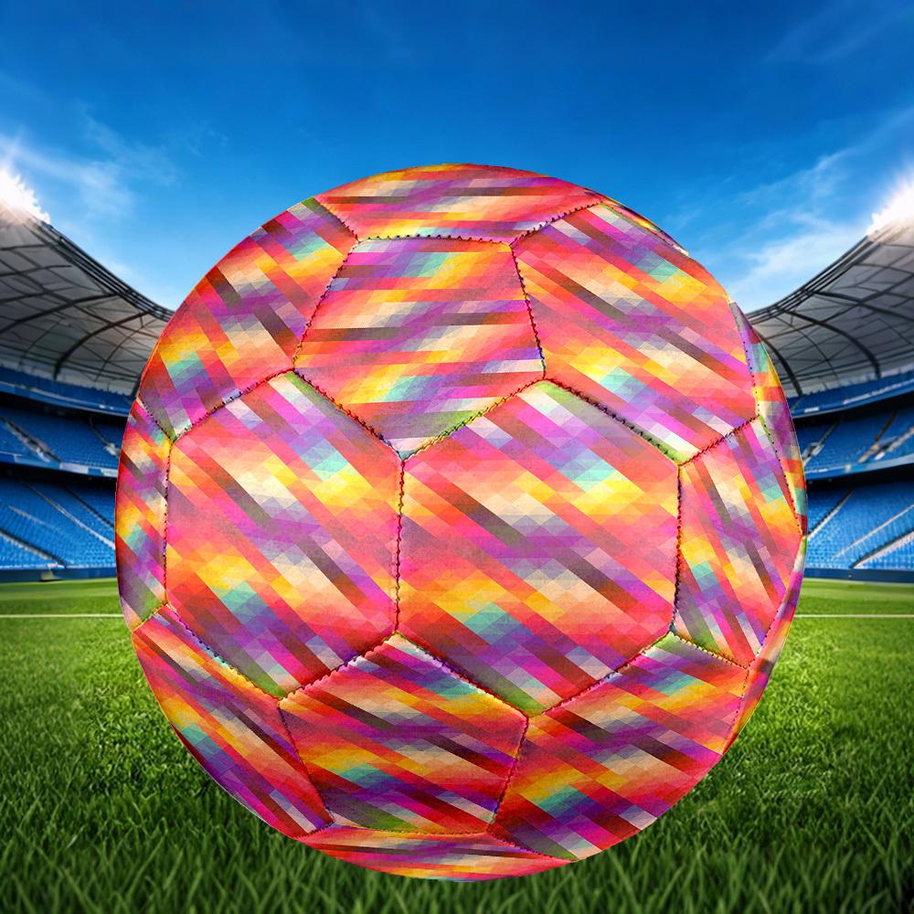 1pc Colorful Abstract Size 5 Soccer Ball Professional Match Training Football Indoor &Outdoor Sports Ball Lightweight Durable m6543