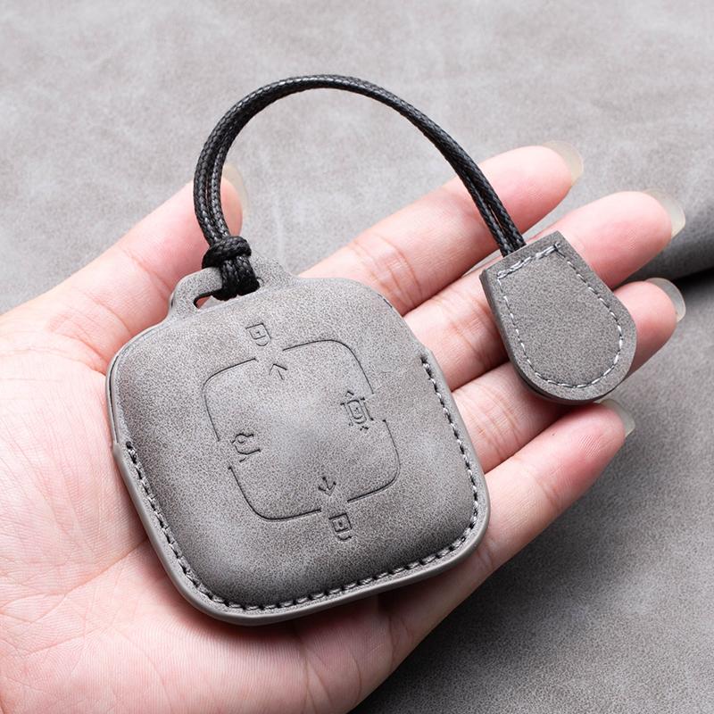 

Car Key Cover Keychain For ZEEKR 7X 001 007 009 2026 2026 Car Smart Remote Key Case Shell Leather Protection Car Accessories