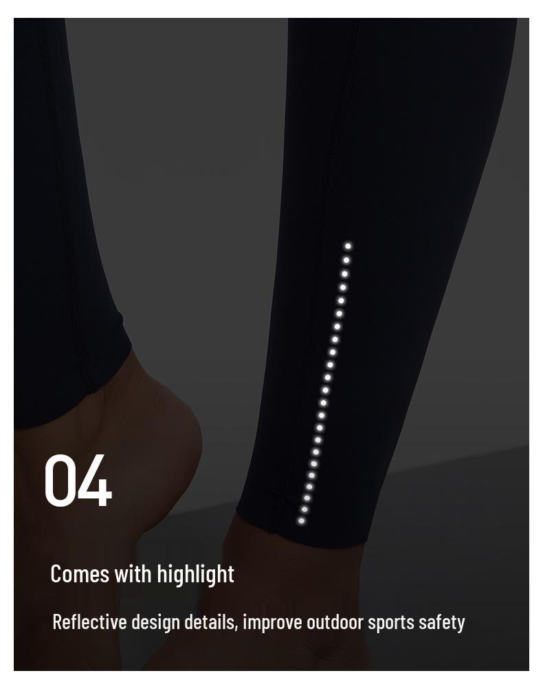 Fast & Free High-Waist Women's Yoga Pants for Running & Fitness - Peach Butt Lift, Elastic & Tight.