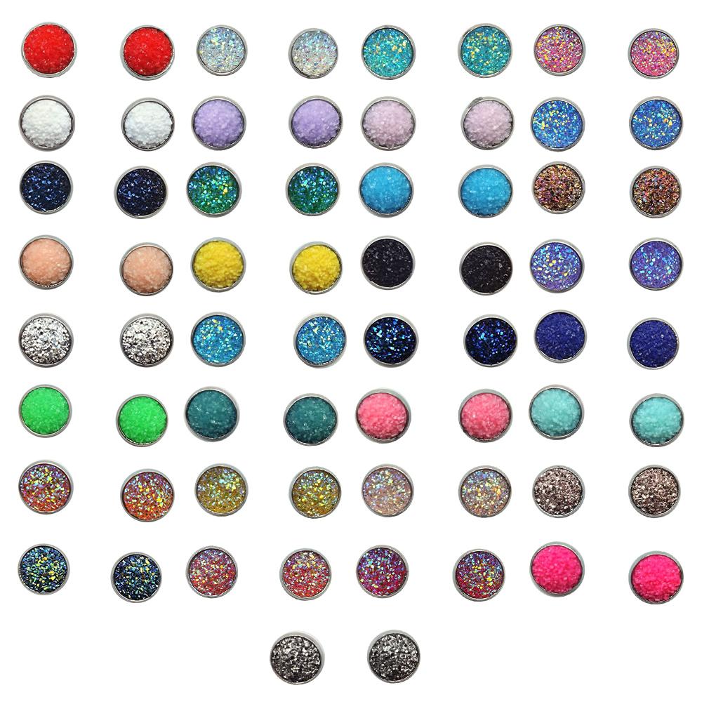 8mm Ear Stud Round-shape Earrings Wear-resistant Eardrop Bohemian Pierced Ears Jewelries Styling Jewelry for Women Girls