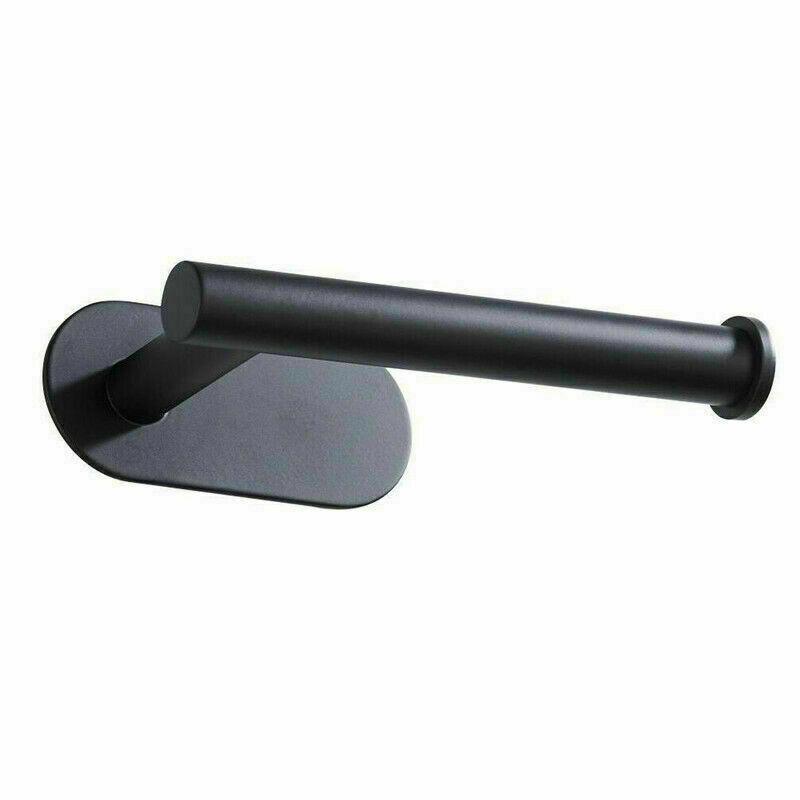 Wall Toilet Mount Self Adhesive Stick Roll Holders Polished Steel Stainless чёрный