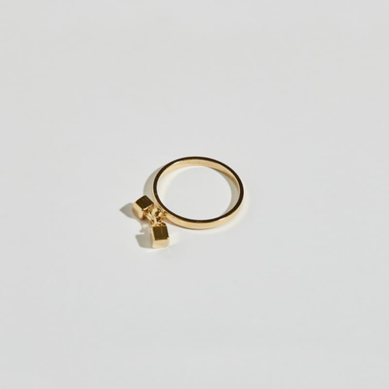BONAFIDE JEWELRY Cross Ball-Up Ring
