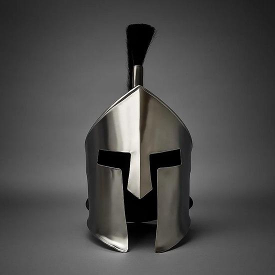 

Spartan Helmet Handmade Greek Warrior Armor for Cosplay, LARP, Halloween Decor High-Quality Replica Helmet Medieval Gift