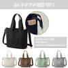 JIANDO Canvas Tote Bag, Large Capacity, A4 Size, with Shoulder Strap, Unisex, Popular, Multi-Storage, Lightweight, Perfect for Commuting, School, and