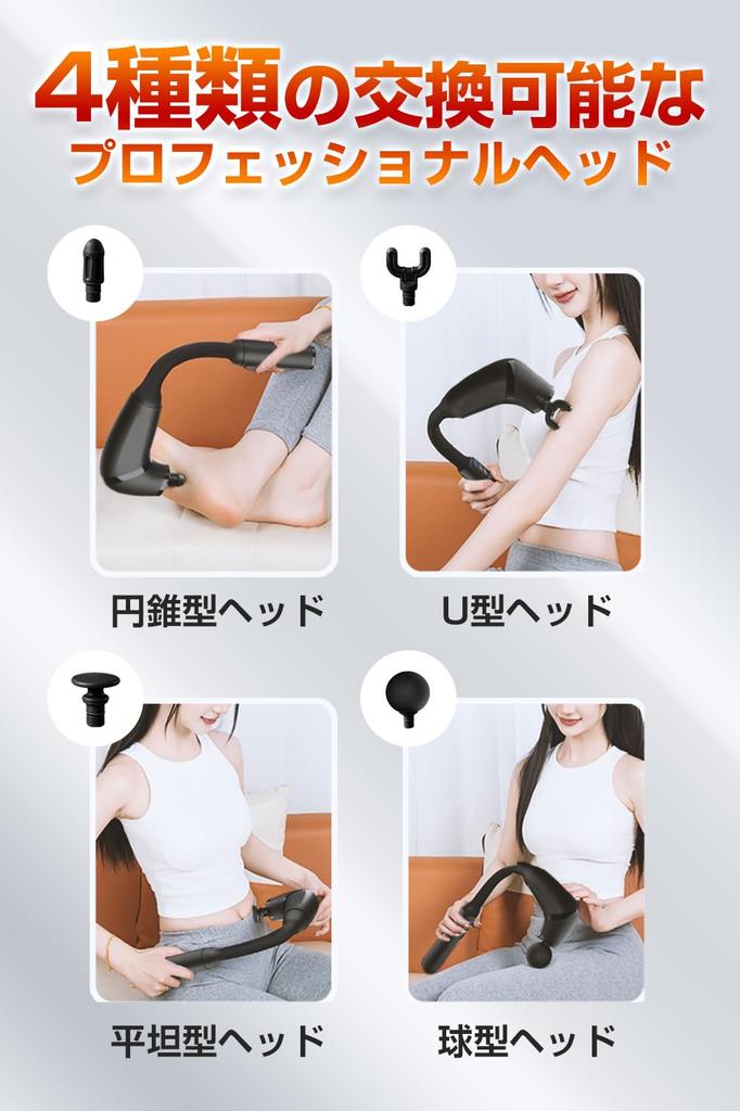 Ni Zmir Myofascial Release Gun Long Handle 10mm Deep 22 Intensity 4 Heads Handheld Myofascial Release Maximum 3500 4000mAh High Low LCD Perfect for