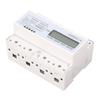 3 Phase 4 Wire Energy Meter 7 Digit LCD Display Voltage Power Current Voltmeter Ammeter Monitor 3x22