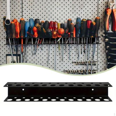 Screwdriver Organizer Repair Tool Rack Wall Mount Iron Multi Holes Easy Installation Pliers Holder