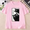 Japanese Cat TShirt Unisex Unisex Tokyo Aesthetic T Shirt Black Cat Tee Casual Cotton Short Sleeve Printed Tshirts Unisex Clothes