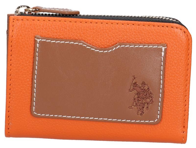 

US Polo Assun Travel Wallet with Color Pocket [Used] помаранчевий