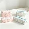 Cherry Bow Pen Pouch Large Capacity Cosmetic Pouch Cute Clutch Bags  School Stationery