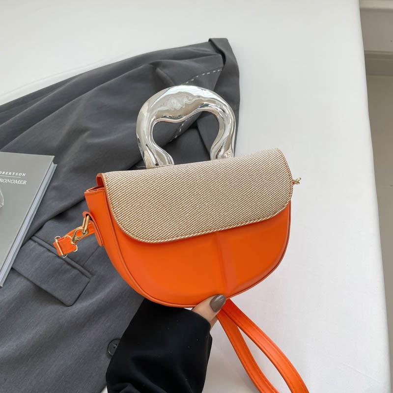 Summer New Niche Design Hand Bag Simple Trend Fashion Shoulder Messenger Bag Solid Color Versatile