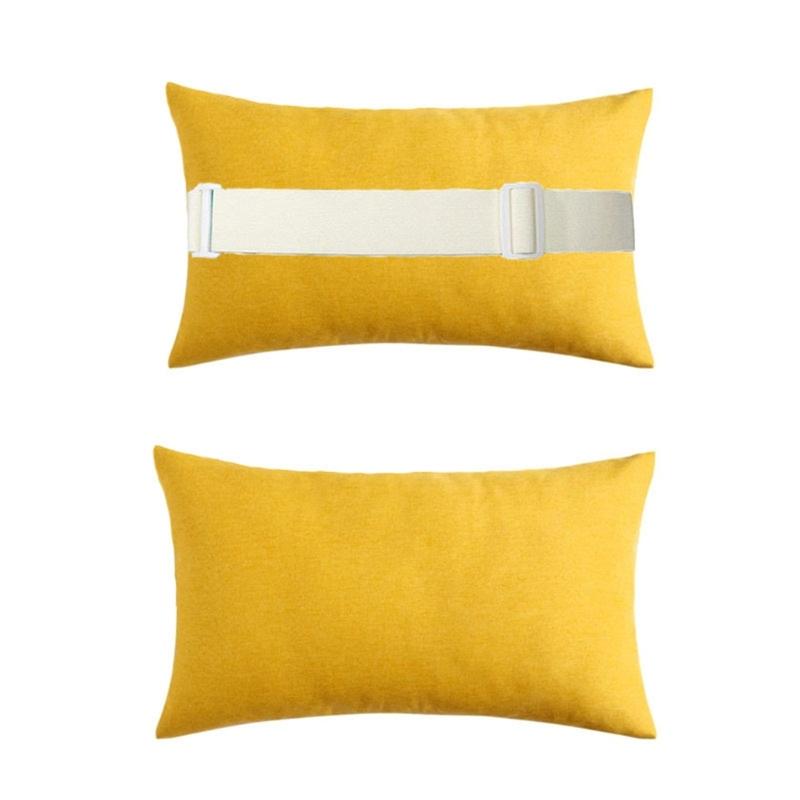 Weather Resistant Pillow for Patios Furniture Waterproof Lounge Chair Cushion with Insert  for Indoor and Outdoor Use