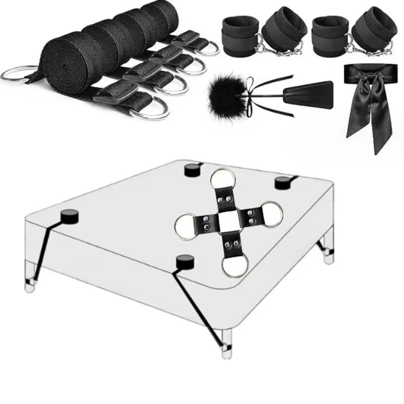 Cross-Border SM Bed Restraint Set for Adults - Hands and Feet Straps Bondage Toy