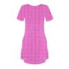 Women's Casual And Fashionable V-neck Short Sleeve Printing Mid Length Dress