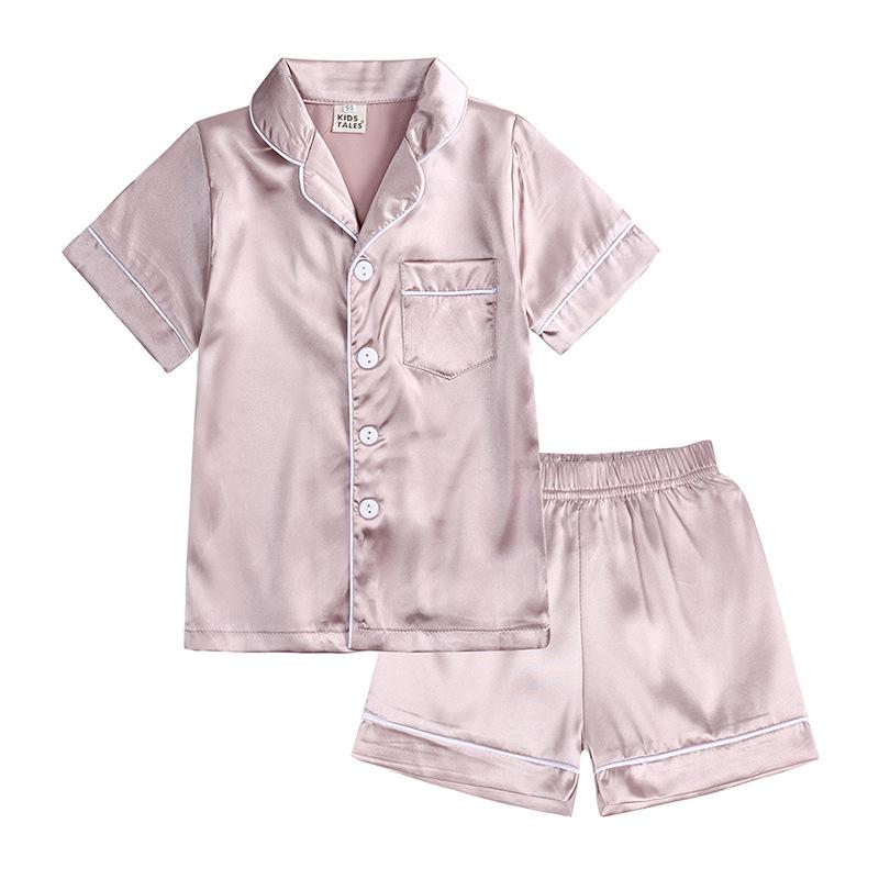 Kids Tales Summer Silk Pajama Set for Boys & Girls