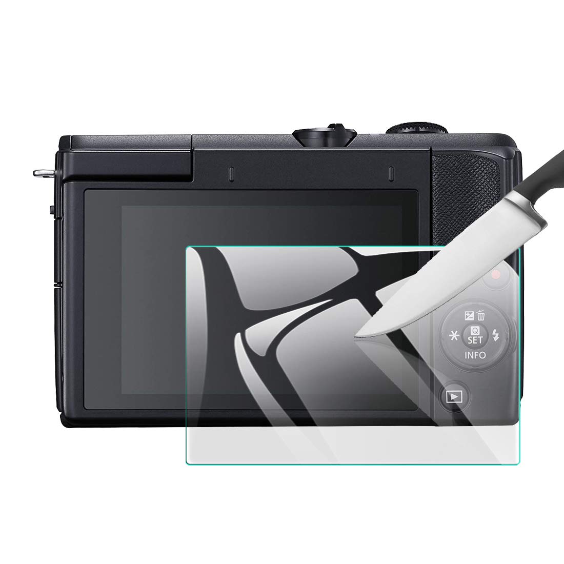 

EternalStars Camera Screen Protector with 9H Full for Canon EOS M200 3-Piece Hardness, Coverage,