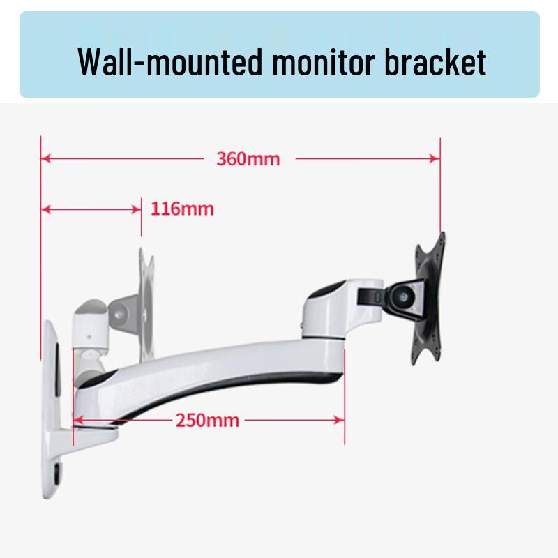 OLOEY Industrial Aluminum Monitor Wall Mount