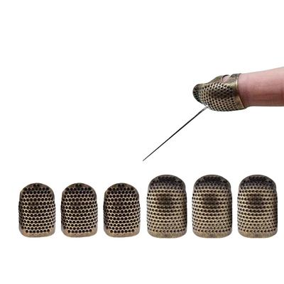 Haushalts-Nähwerkzeuge Zubehör Retro Fingerhut Nadeln Fingerschutz Antiker Fingerhutring Handarbeit Nadel Handwerk DIY Zubehör
