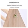 Parrot Grinding Claws Training Perch: Triangle Prickly Ash Wood Interactive Stand