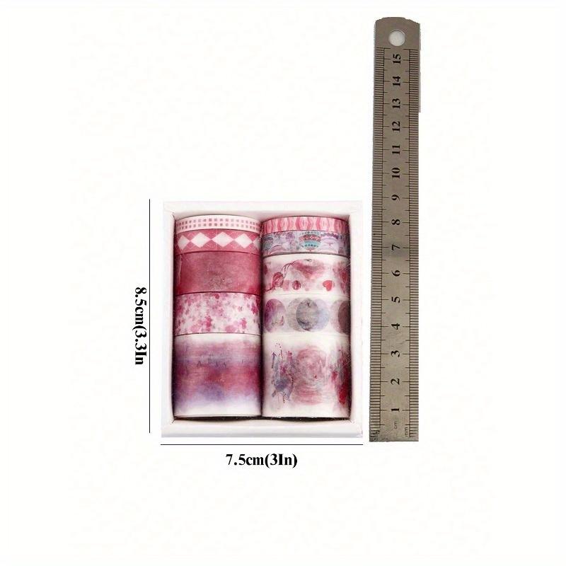 10rolls Random Tape Set Cute Illustration Fresh Hand Account Sticker Materials Back To School