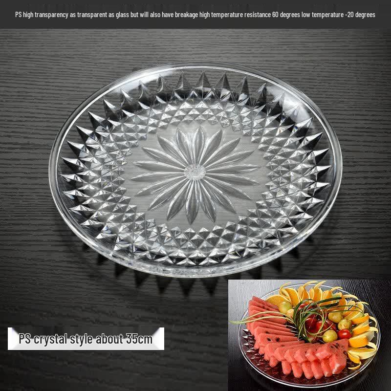 Korean Style Transparent Acrylic Fruit Serving Plate