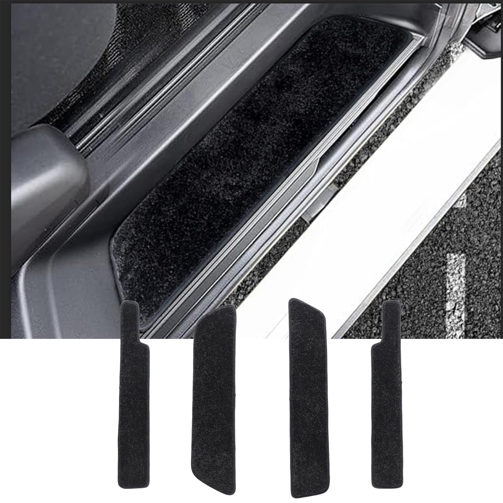 

Fucaten Набор ковриков для ступеней и входа для Mitsubishi Delica Модель 2019 2019 и 4 штуки D5-R (Февраль - Настоящее время) (Поздно (Февраль позже)) чёрный