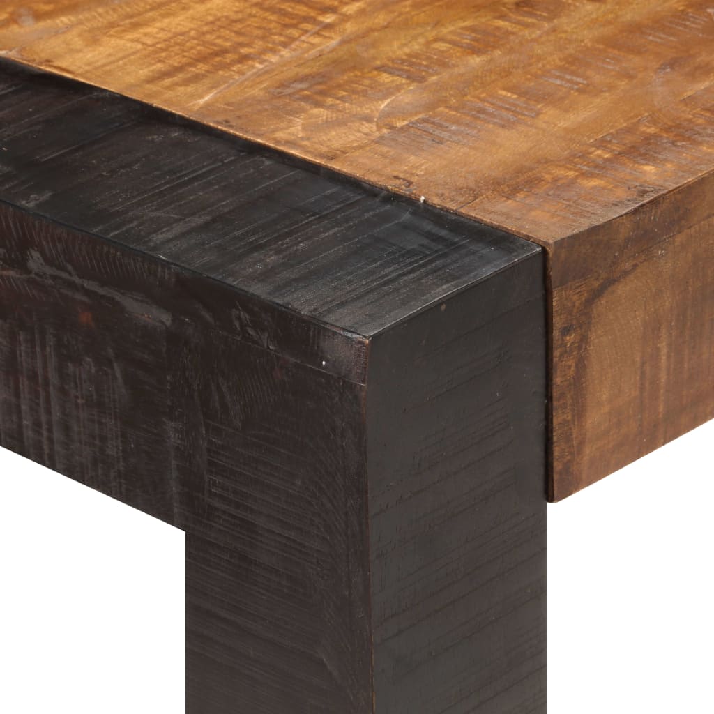 Dining Table 140x70x76 Cm Rough Mango Solid Wood