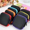 Tragbare Quadratische EVA Kopfhörer USB-Flash-Laufwerk Datenkabel Reißverschlussetui Aufbewahrungsbox Organizer-Tasche Heim Büro & Geschäftsreisen Reisezubehör