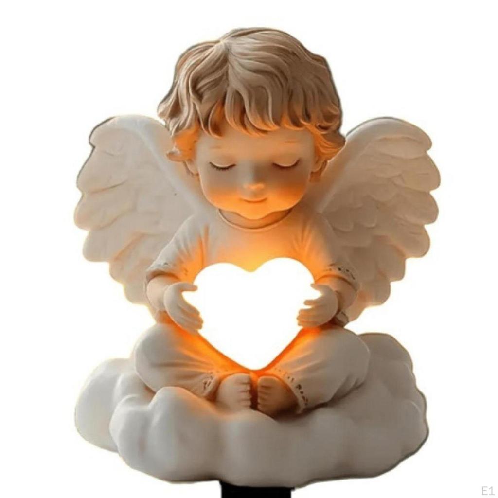 2D Dekorační andělská zápich, zahradní doplněk pro vystavení květináče